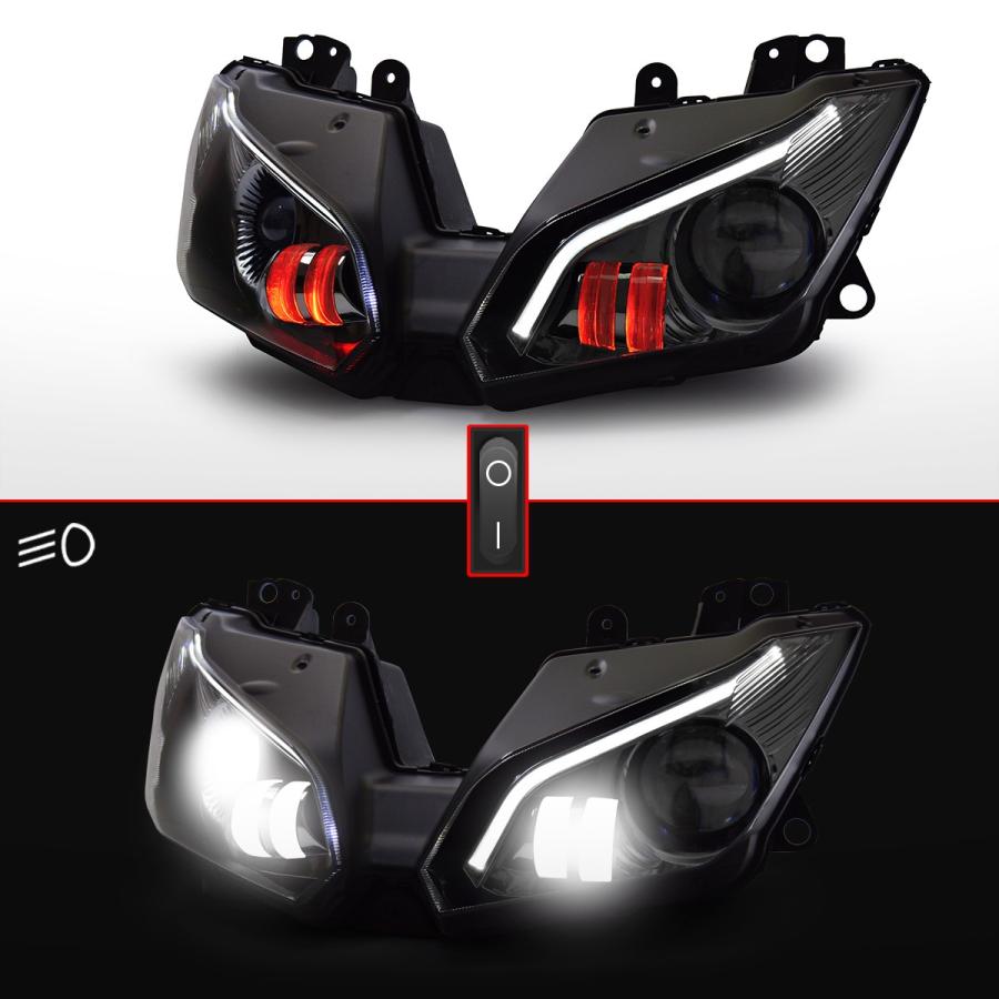 Kawasaki Ninja 250 13-17年 Full LED カスタムヘッドライト Kawasaki Ninja 250 13-17年 Full LED カスタムヘッドライト