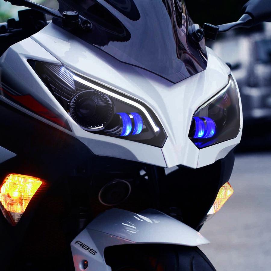 Kawasaki Ninja 250 13-17年 Full LED カスタムヘッドライト Kawasaki Ninja 250 13-17年 Full LED カスタムヘッドライト