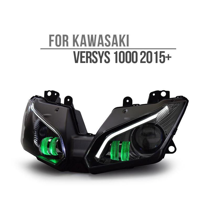 Kawasaki Versys 1000 15-年 Full LED カスタムヘッドライトキット