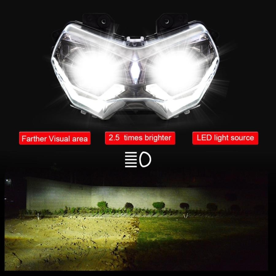 Kawasaki Z400 20年以降 カスタムヘッドライト Full LED : 輸入