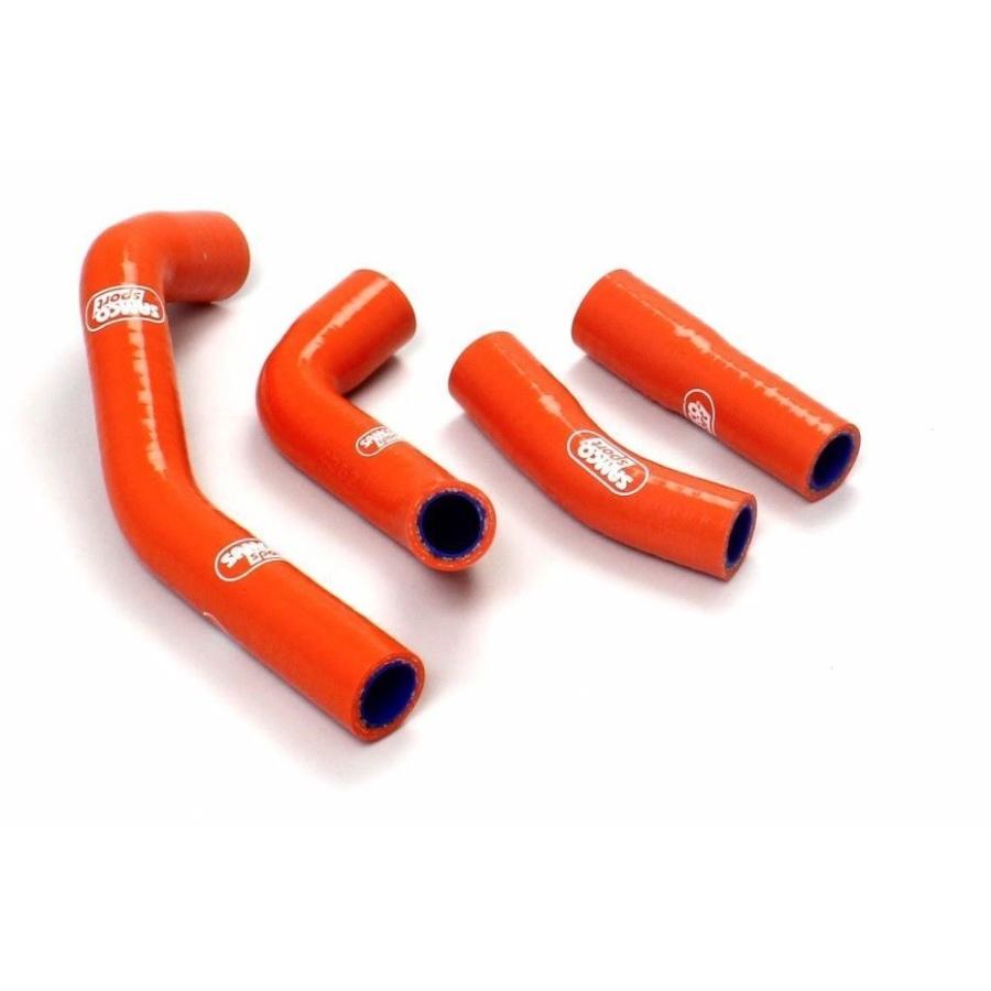 KTM DUKE125/DUKE200 SAMCO Sports ラジエターホースKIT オレンジ