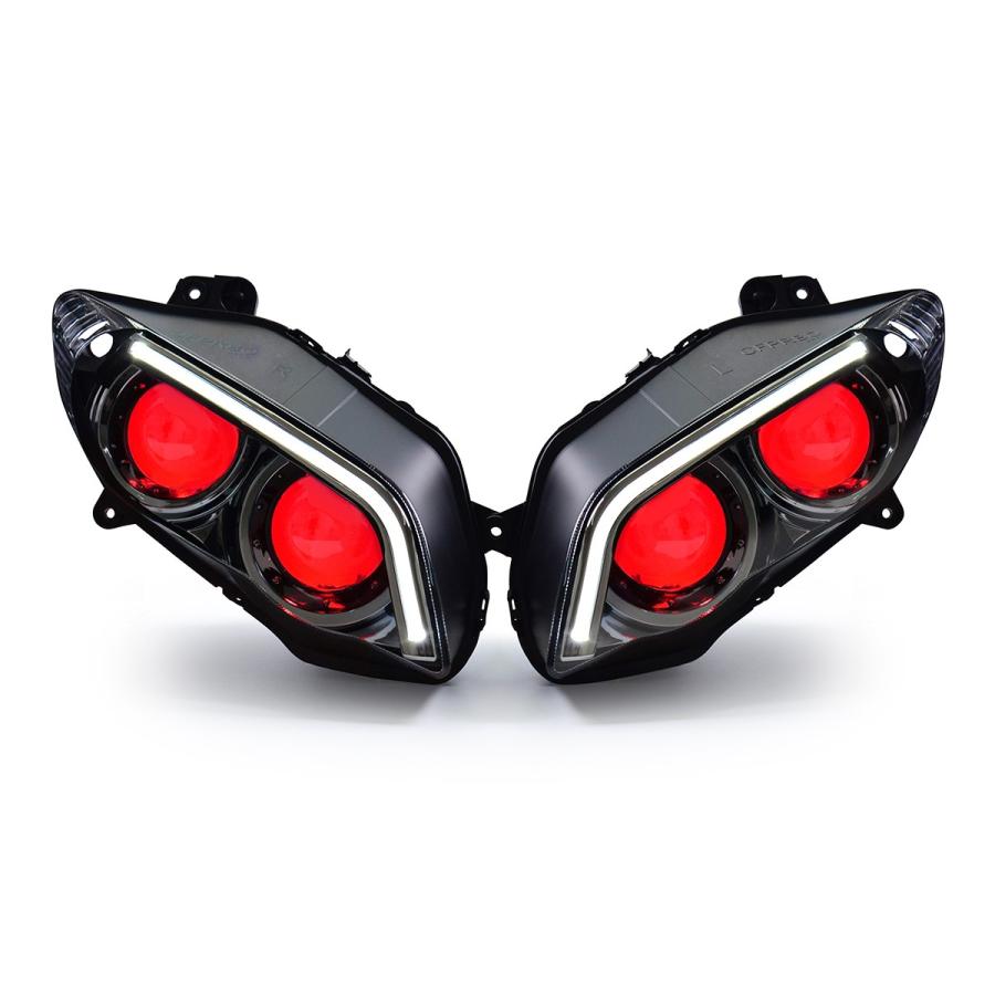 YAMAHA YZF-R1 04-06年 カスタムヘッドライトキット V2 : 輸入 YAMAHA YZF-R1 04-06年 カスタムヘッドライトキット V2 : 輸入