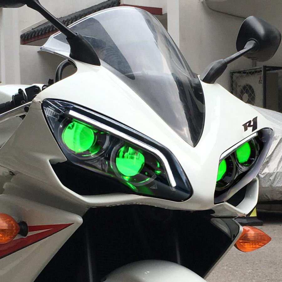 YAMAHA YZF-R1 07-08年 カスタムヘッドライトキット V2 : 輸入 YAMAHA YZF-R1 07-08年 カスタムヘッドライトキット V2 : 輸入