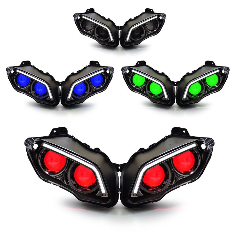 YAMAHA YZF-R1 07-08年 カスタムヘッドライトキット V2 : 輸入 YAMAHA YZF-R1 07-08年 カスタムヘッドライトキット V2 : 輸入