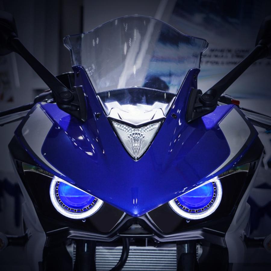 Yamaha Yzf R3 15 18年 カスタムヘッドライトキット フルled Cy027a 輸入パーツ専門 Traumauto 通販 Yahoo ショッピング