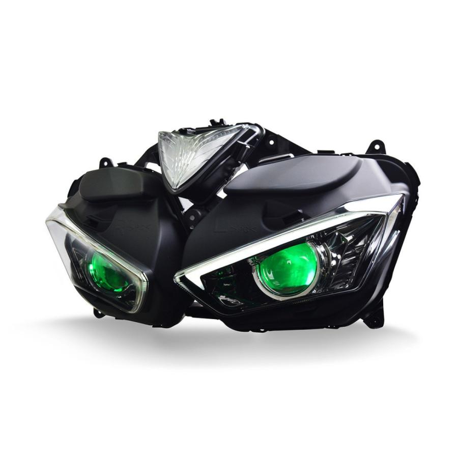 YAMAHA YZF-R15 LEDヘッドライト　好調　人気カラー　ビシキマ YAMAHA YZF-R3 15-18年 カスタムヘッドライトキット V2 フルLED : 輸入