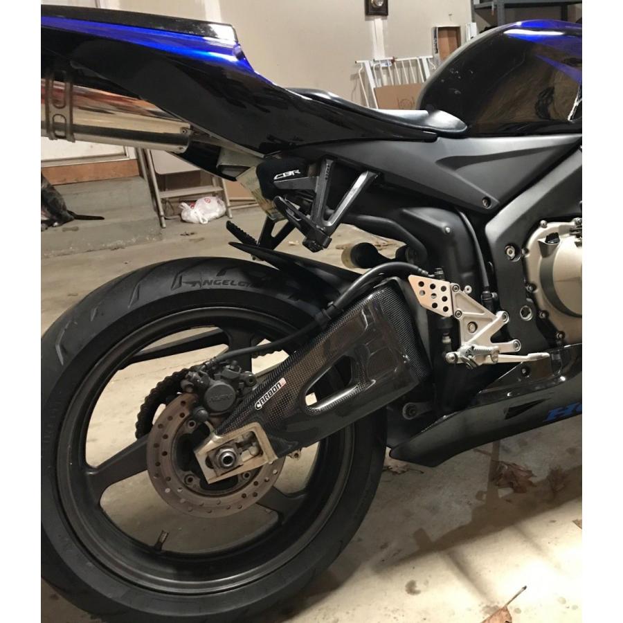 CBR600RR PC37前期用カーボンスイングアームカバー（左右） HONDA CBR600RR 05-06年 カーボンスイングアームカバー左右セット