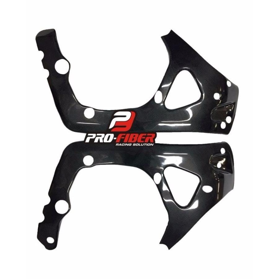 CBR600RR カーボンフレームカバーパネル HONDA CBR600RR 09-12年 カーボンフレームカバー 左右セット : 輸入