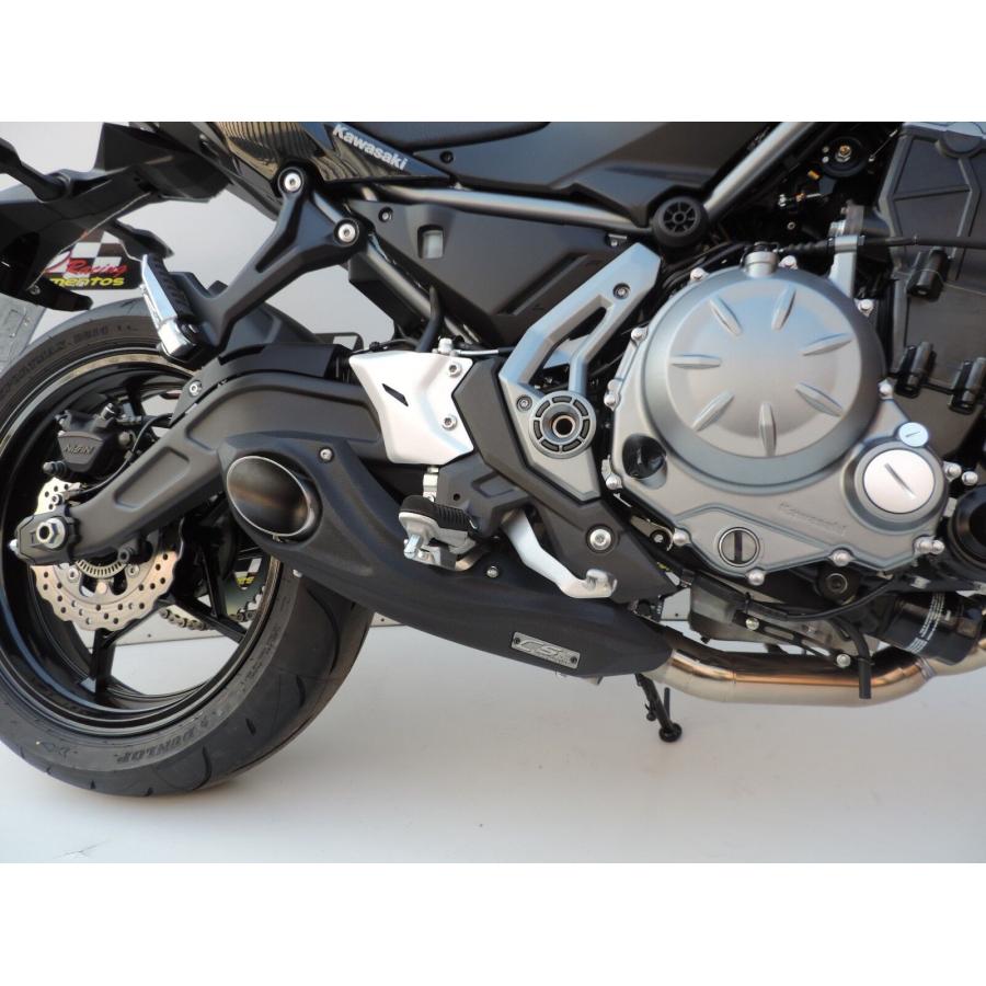 Kawasaki Z650 17-23年 CS Racing テイラーメイドスタイル スリップオンマフラーの画像