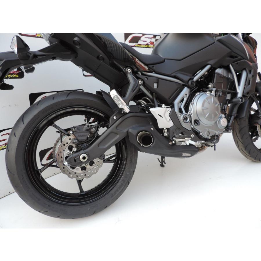 Kawasaki Z650 17-23年 CS Racing テイラーメイドスタイル スリップオンマフラーの画像