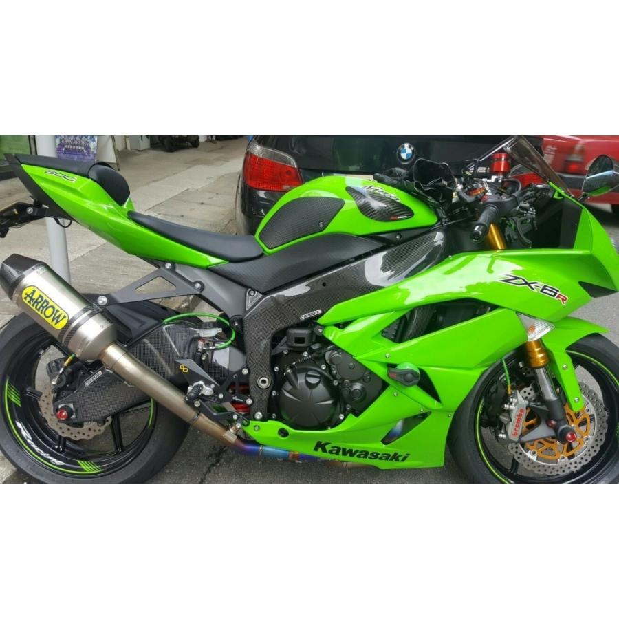 Kawasaki ZX-6R 09-18年 カーボンフレームカバー 左右セット Kawasaki ZX-6R 09-18年 カーボンフレームカバー 左右セット