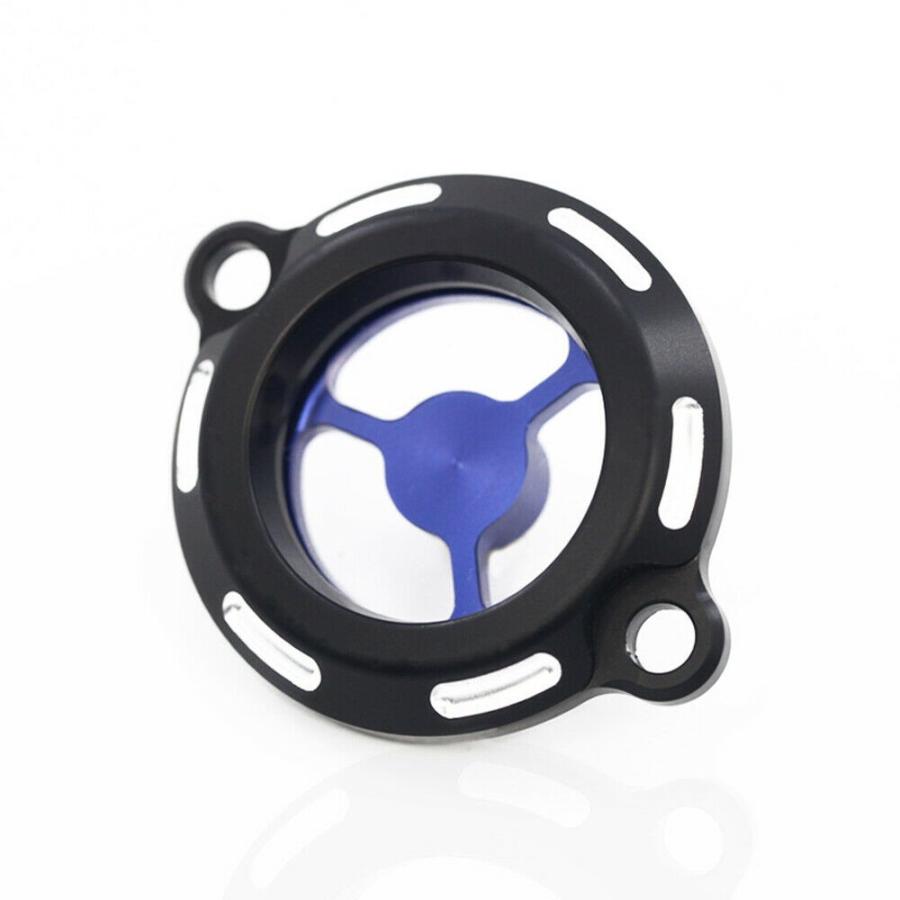 KTM DUKE125/200/390 12-18年 オイルフィルターカバー ブルー : 輸入