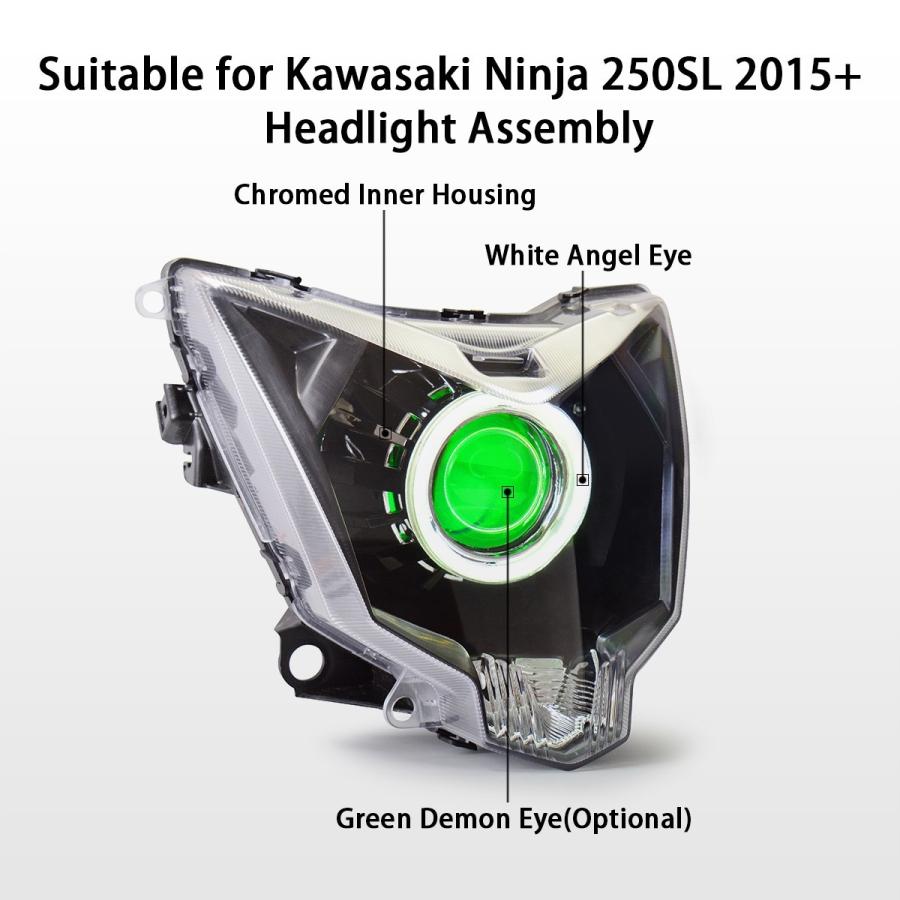在庫限り】Kawasaki Ninja 250SL 15-16年 カスタムヘッドライト