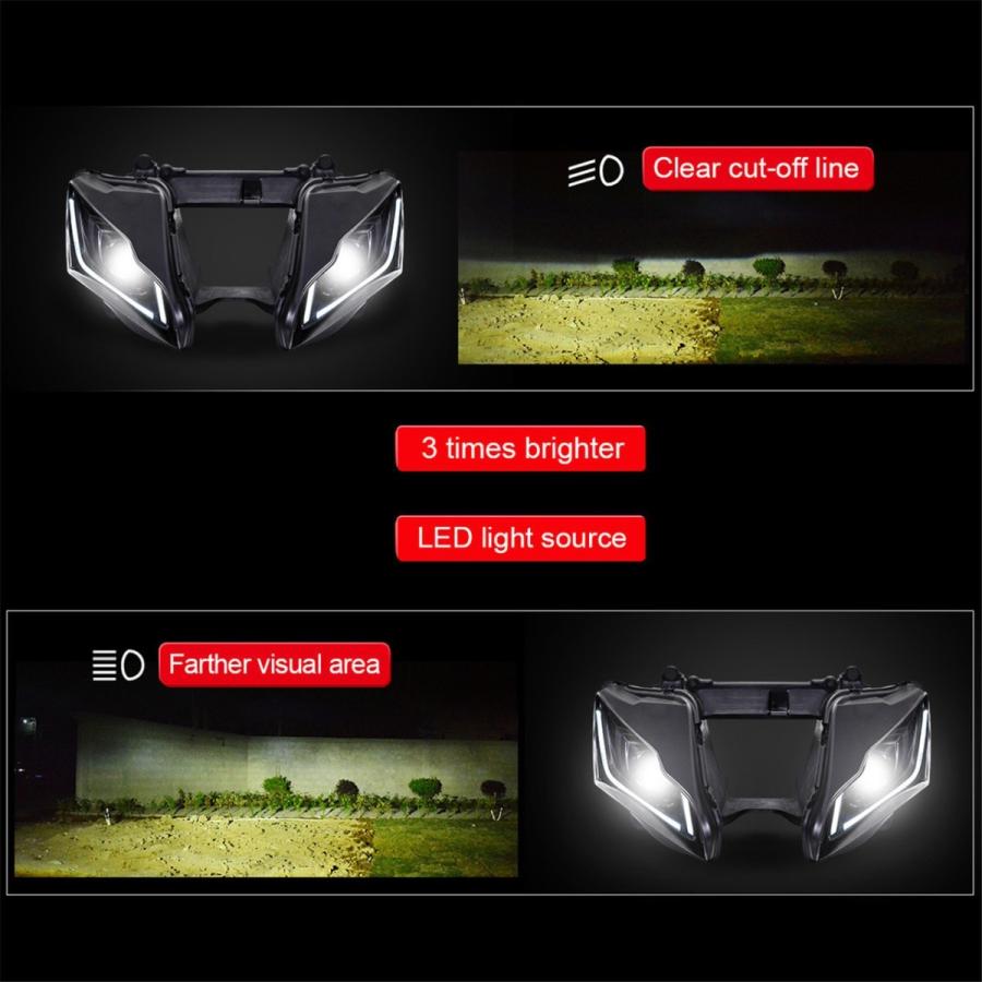 現品限り】Kawasaki ZX-10R/ZX-10RR 16-20年 カスタムヘッドライト