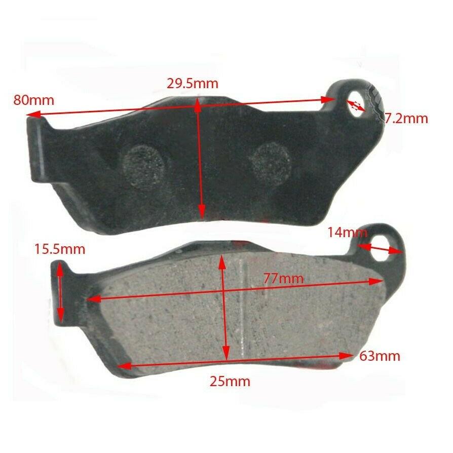 RoyalEnfield Bullet/Classic 350cc 500cc フロントブレーキパッド 左右セット REBRK