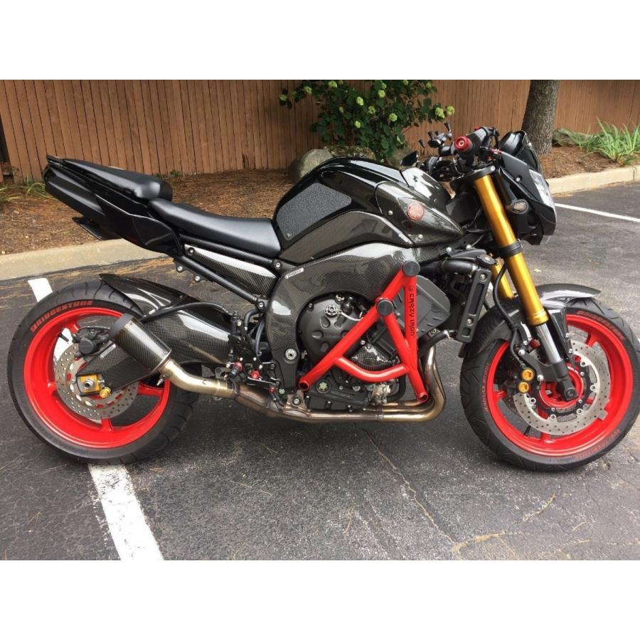 YAMAHA FZ1 06-15年 カーボンフレームカバー左右セット : 輸入パーツ 