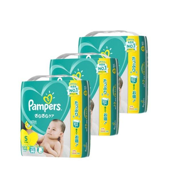 パンパース テープ sサイズ 102枚 3個 セット 計306枚 Amazon | 【Pampers】パンパース さらさらケアテープ Sサイズ 306枚