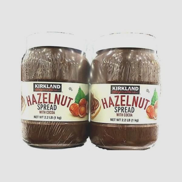 （カークランド ヘーゼルナッツ チョコレート スプレッド 1kg×2個）HAZELNUT SPREAD チョコ ジャム パン 朝食 クリーム