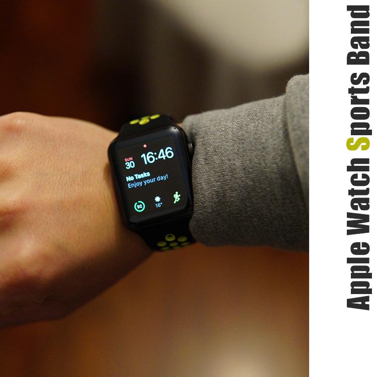 アップルウォッチ スポーツ バンド スポーツタイプ ベルト シリコン