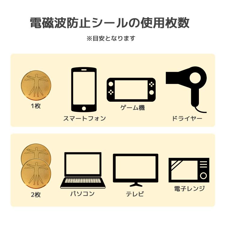 電磁波防止シール EMR遮断率99.9% 電磁波防止グッズ 電磁波 対策 電磁波カット シール ステッカー 遮断 ブロック 1枚｜travel-depart｜08