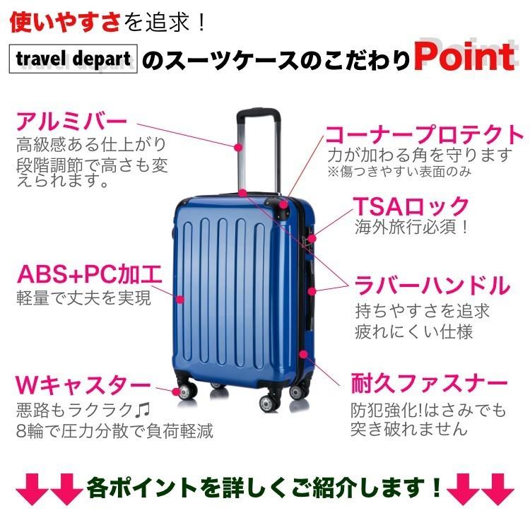スーツケース超軽量光沢ボディ Sサイズ Wキャスター８輪で丈夫な防犯ファスナー ｔｓａロックも搭載のフルスペックモデル Suitcase Pc1 S トラベルデパート 通販 Yahoo ショッピング