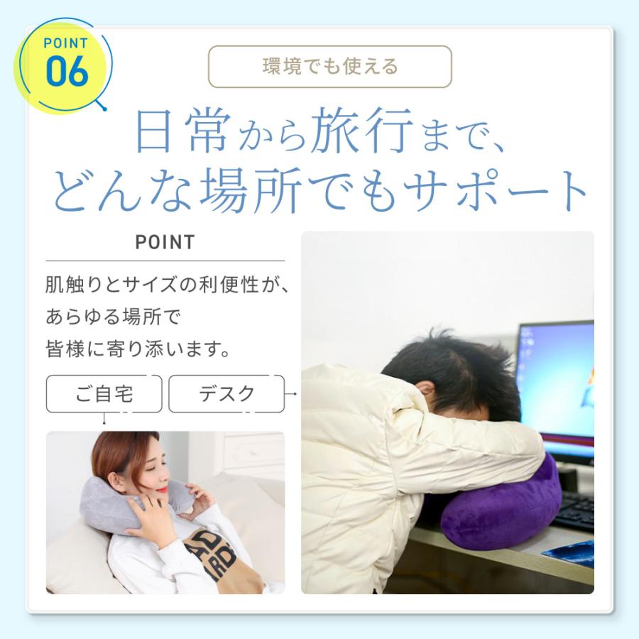 ネックピロー エアー 旅行用 飛行機 空気 エアーピロー 車 コンパクト 枕 首枕 旅行便利グッズ 旅行用品 トラベルグッズ 長距離バス 電車 ネック ピロー｜travel-depart｜17