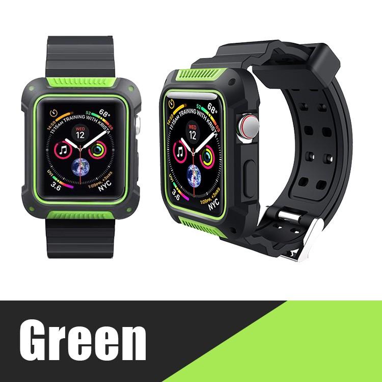 アップルウォッチ バンド 一体型 ケース ベルト 38mm 40mm 42mm 44mm 
