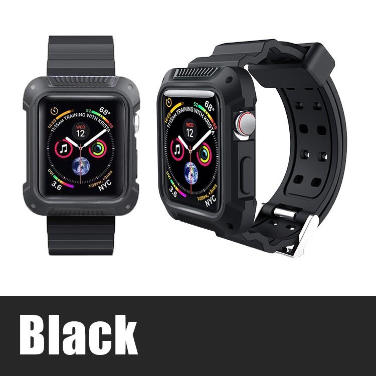 アップルウォッチ バンド 一体型 ケース ベルト 38mm 40mm 42mm 44mm 