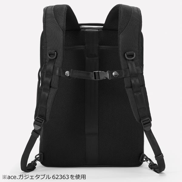 ace. ガジェタブルCB 薄型リュック 3WAY (14L) コーデュラバリスティック素材 撥水 B4収納 15インチPC対応 エースジーン 62364｜travel-goods-toko｜09