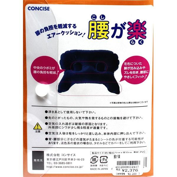 限定製作】 コンサイス 腰が楽 エアークッション 腰用枕 旅行かばん、小分けバッグ