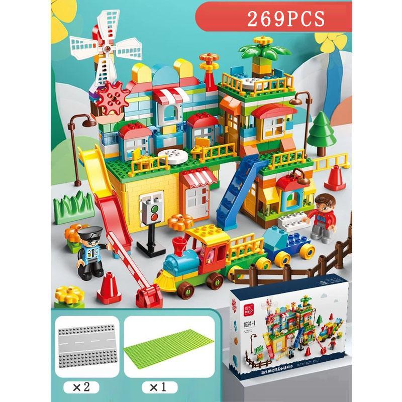 (通販サイト) レゴ互換品 ブロック 車おもちゃ 子供 キャッスル観覧車 勉強 知育玩具 豪華セット 誕生日プレゼント クリスマス ハロウィン 子供