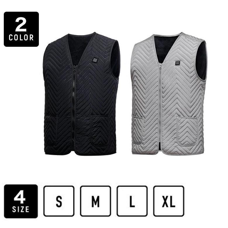 ヒーターベスト 電熱ベスト ジャケット 電熱ウェア USB加熱 防寒 男女