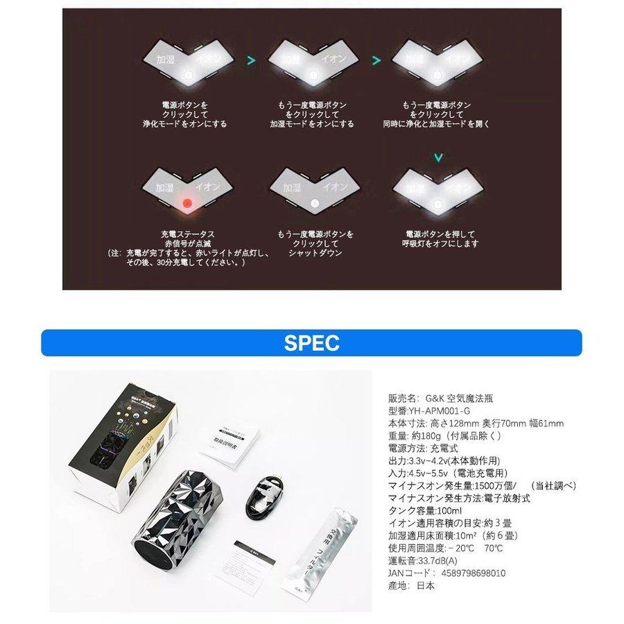 G&K 卓上型加湿器 マイナスイオン発生｜楽天市場】江沢製作所 G&K空気