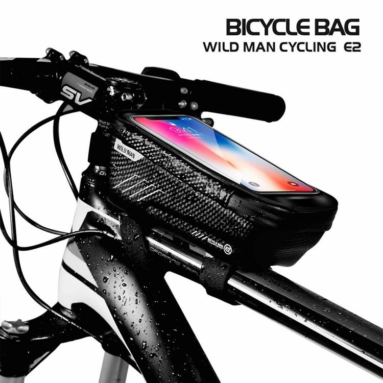 送料無料 自転車 トップチューブバッグ フレームバッグ スマホ