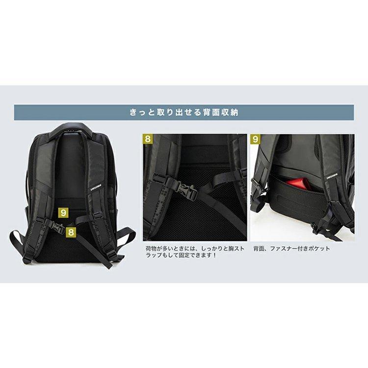 送料無料 リュック ビジネス メンズ 薄型 軽量 防水 3WAY 通勤 swisswin リュックサック バックパック ビジネスリュック PC対応 PC パソコン バックパックの画像
