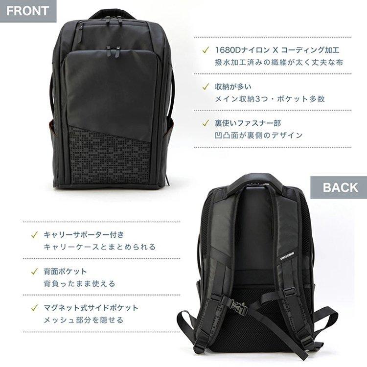 送料無料 リュック ビジネス メンズ 薄型 軽量 防水 3WAY 通勤 swisswin リュックサック バックパック ビジネスリュック PC対応 PC パソコン バックパックの画像