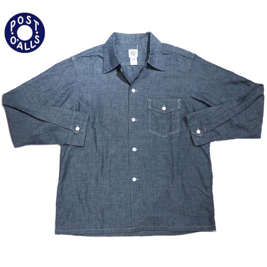POST OVERALLS(ポストオーバーオールズ）/#3215-11 E-Z NAVY chambray