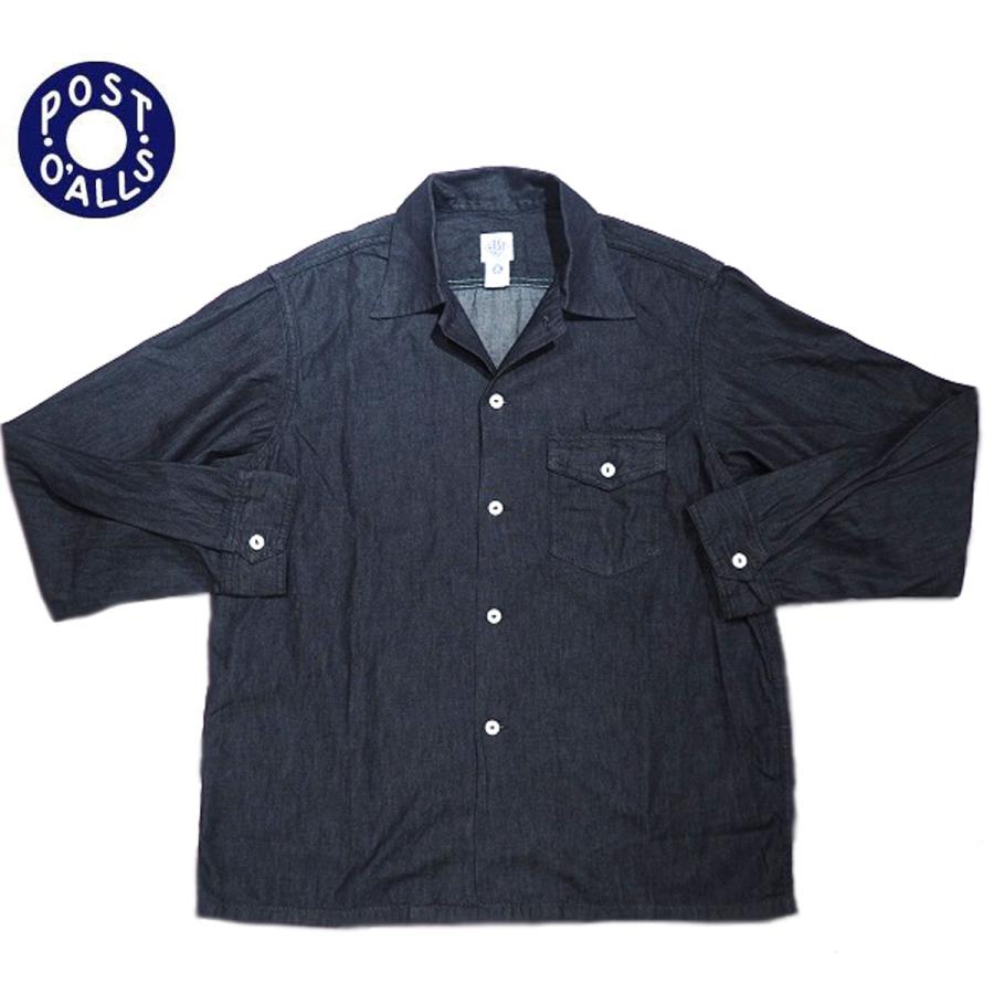 POST OVERALLS(ポストオーバーオールズ）/#3215-LDI E-Z NAVY light