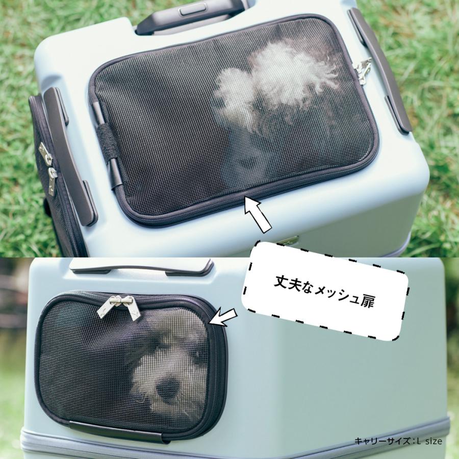 ペットキャリー ペットカート ストッパー機能搭載 犬 猫 4輪 8輪 小型犬 中型犬 キャリーケース スーツケース PETiCO ペチコ ペティコ 止まる 3001-M マツコ｜travelworld｜07