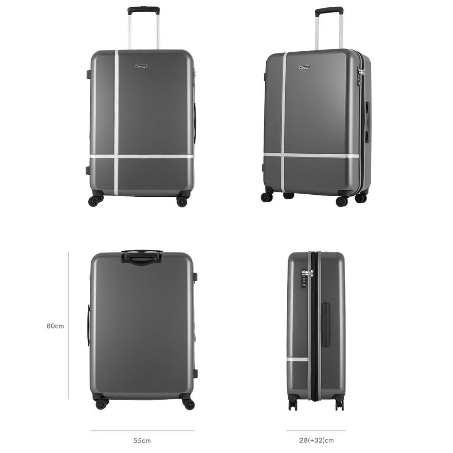 スーツケース キャリーケース キャリーバッグ エース 大型 軽量 LLサイズ 特大 おしゃれ 静音 ace 容量拡張 ハード ファスナー ビジネス  日本製 AE-04077
