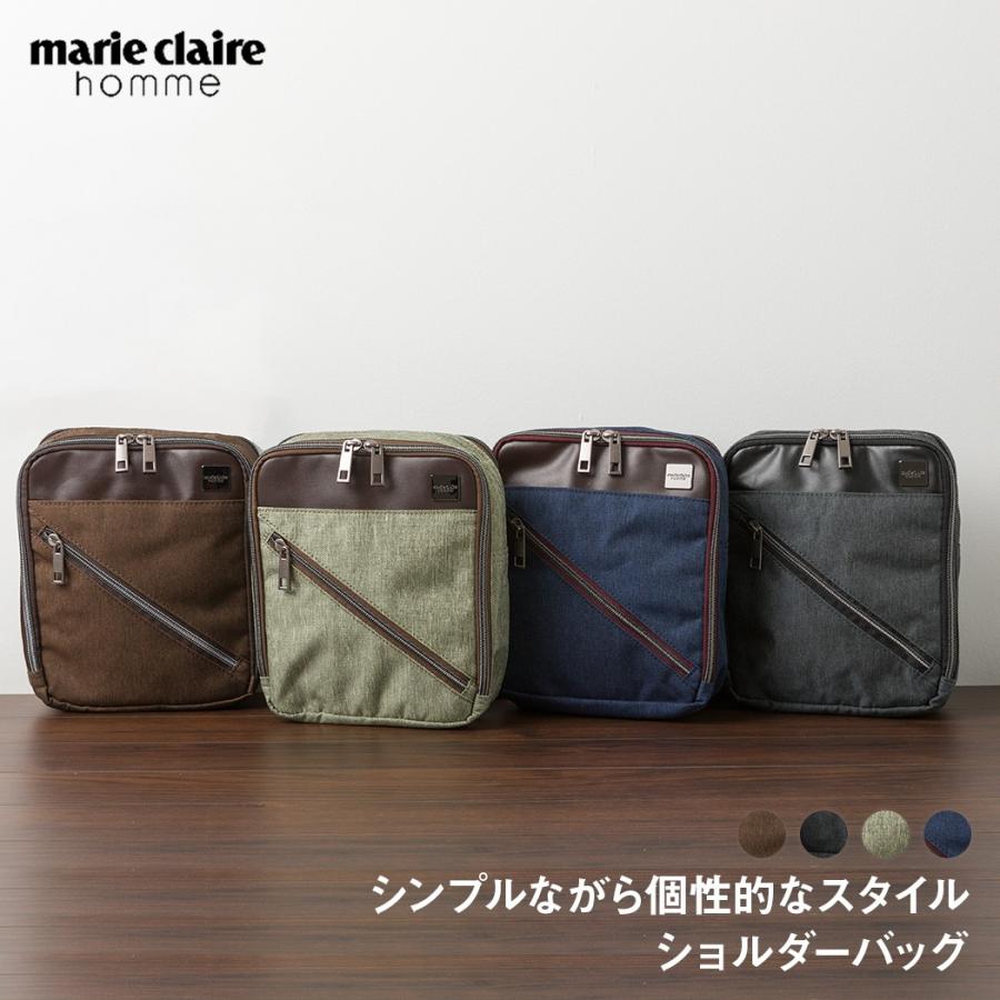 Marie Claire（マリ クレール） オム ショルダーバッグ 縦型 メンズ