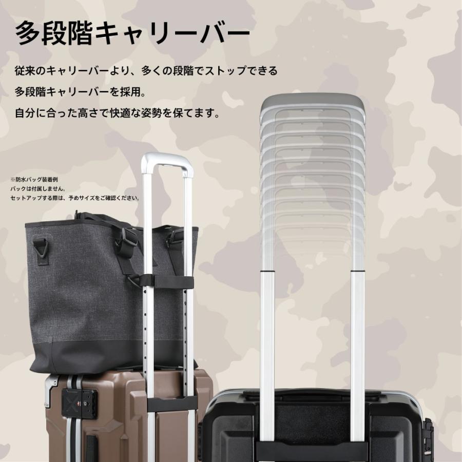 アウトレット スーツケース キャリーケース キャリーバッグ トランク 中型 軽量 Mサイズ おしゃれ 静音 ハード ファスナー 防水 B-6304-61の画像