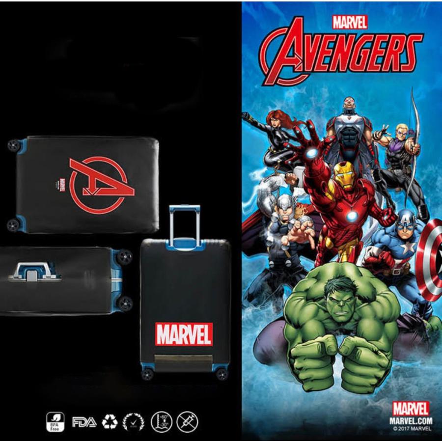 マーベルティーム アベンジャーズ スーツケースカバー Lサイズ MARVEL