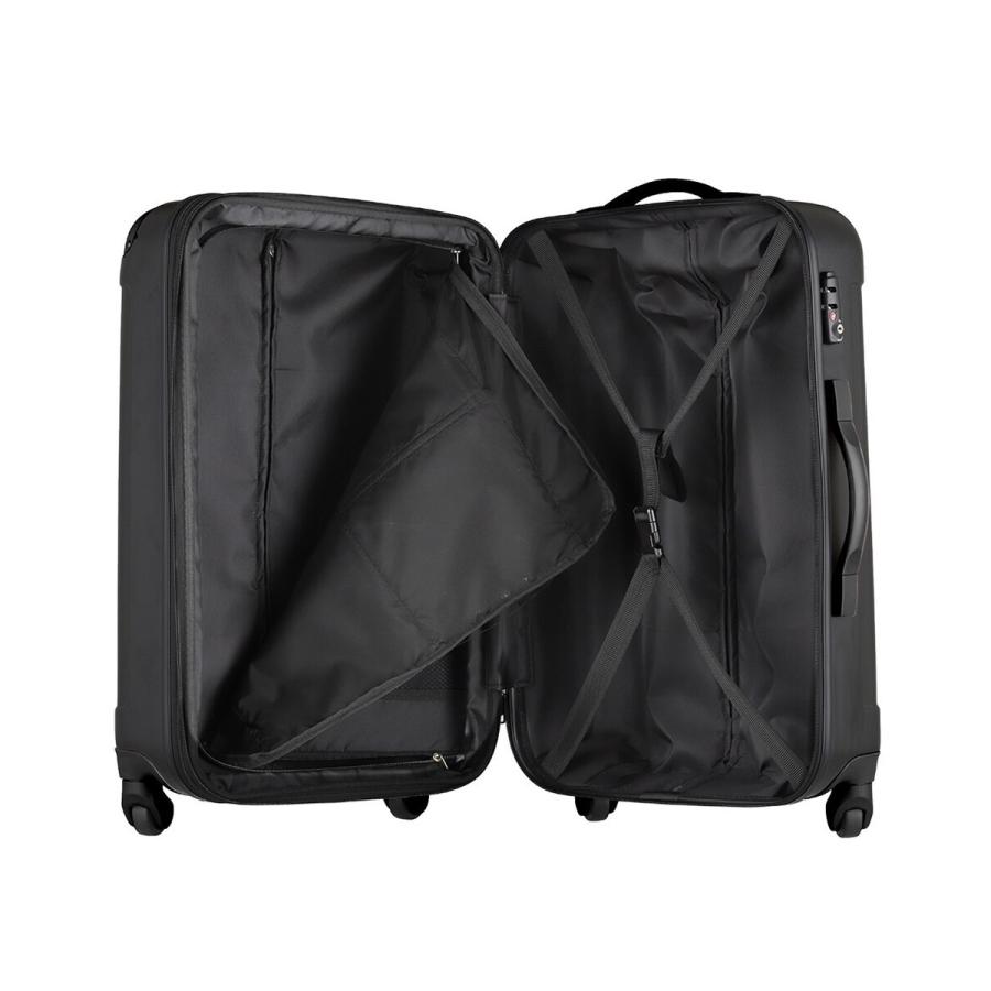 Y【中古品】FUL　キャリーバッグ　スーツケース　黒　S ティーアンドエス 中古品 大型 Lサイズ 訳あり TSAロック 軽量