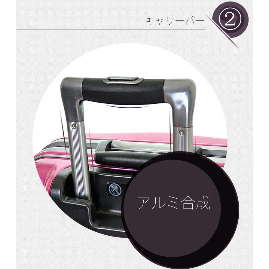 スーツケース キャリーケース キャリーバッグ トランク 中型 軽量 M