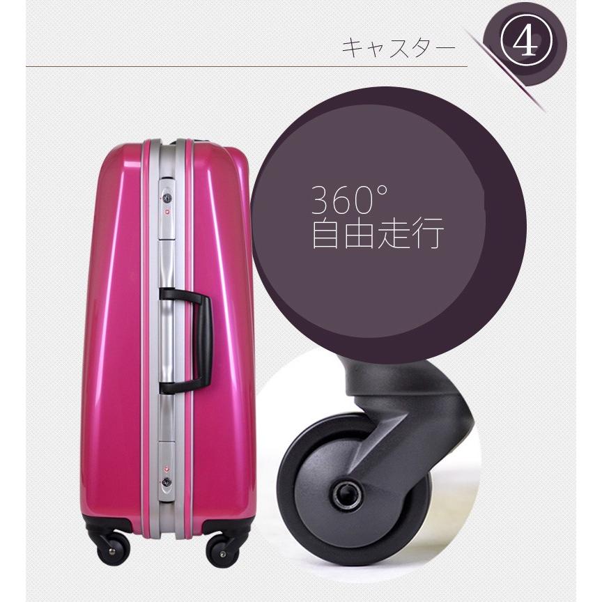 スーツケース キャリーケース キャリーバッグ トランク 中型 軽量 M