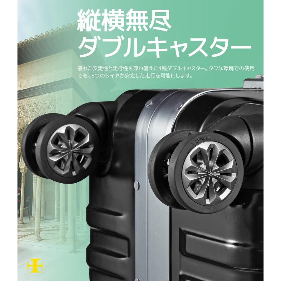 スーツケース キャリーケース キャリーバッグ トランク 中型 軽量 Mサイズ おしゃれ 静音 ハード フレーム W-M1001-F62|travelworld|05