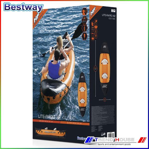 カヤック 2人乗り 321cm x 88cm ベストウェイ/hydro-force Lite-Rapid X2 Kayak BESTWAY カヤック 2人乗り 321cm x 88cm ベストウェイ/hydro-force Lite-Rapid X2 Kayak BESTWAY