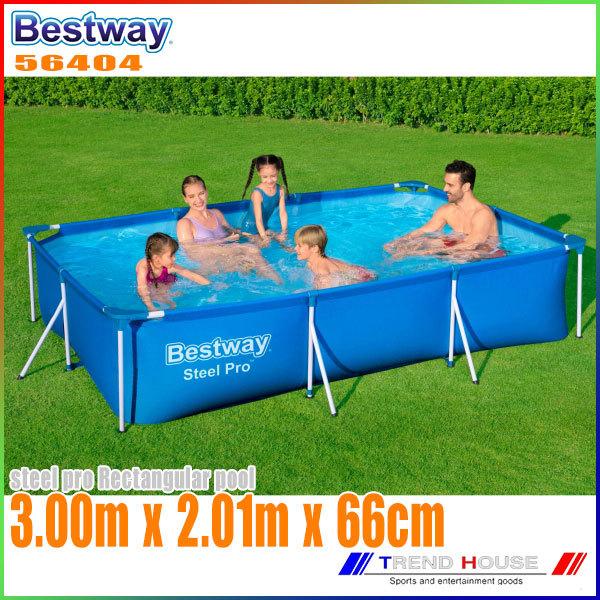 ベストウェイ 大型プール 家庭用プール 組み立て 長方形 56404 BESTWAY（Yahoo!・TREND HOUSE）