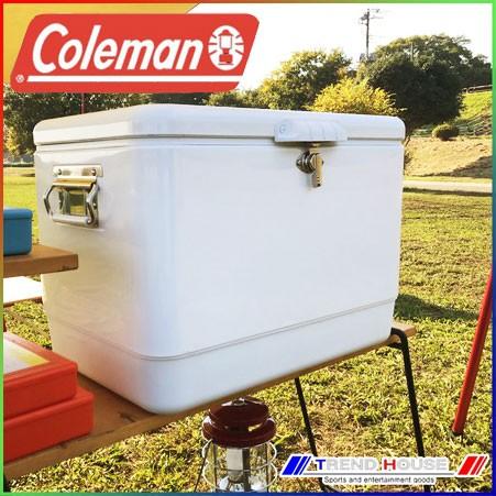 【Coleman】 54QT スチールベルトクーラー ホワイト コールマン、クーラーボックス発売70周年の限定モデル「54QT 70TH